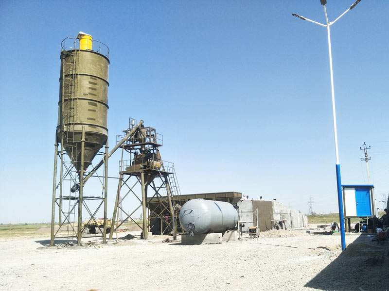 AJ-35 hopper batching plant in Uzbekistan