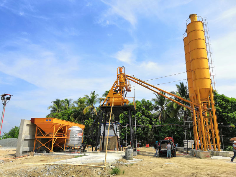 AJ-35 skip hoist type concrete-batch plant in the Philippines