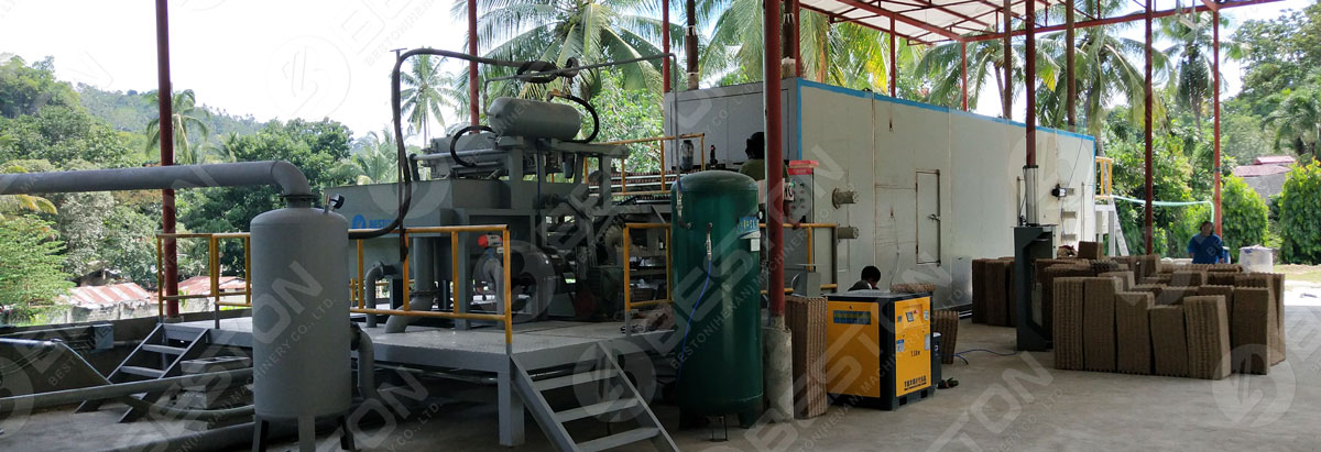 Beston Egg Tray Making Machine with Metal Dryer Installed in the Philippines
