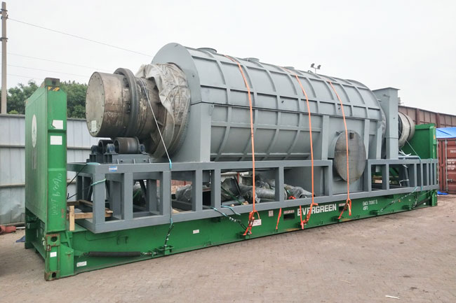 Beston Palm Kernel Shell Charcoal Making Machine Shippd to Turkey