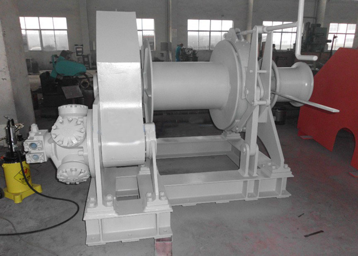 hydraulic single drum winch