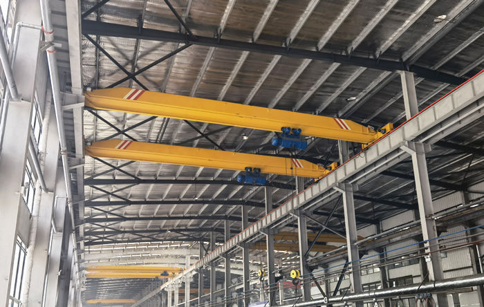 overhead crane in warehouse