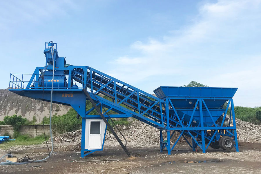 AJY 35 mobile concrete batching plant