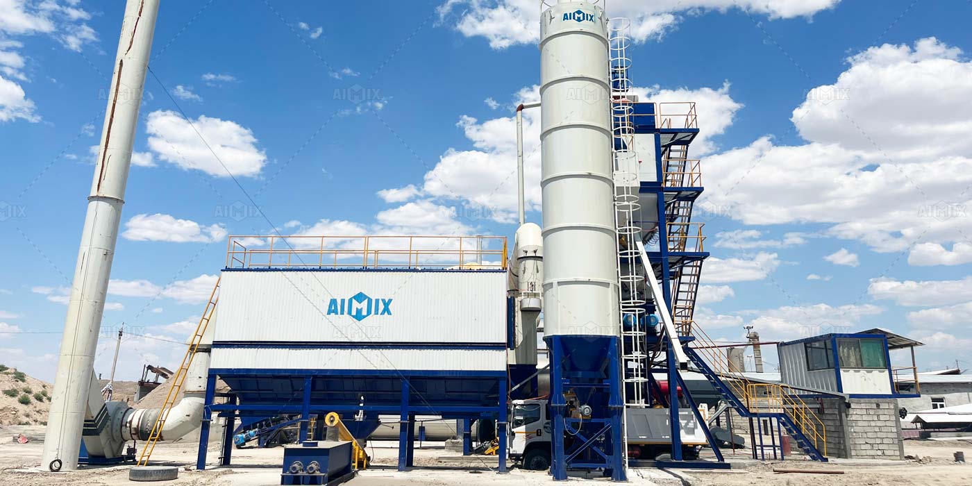 120 ton Asphalt Batch Plant for Road Construction in Uzbekistan