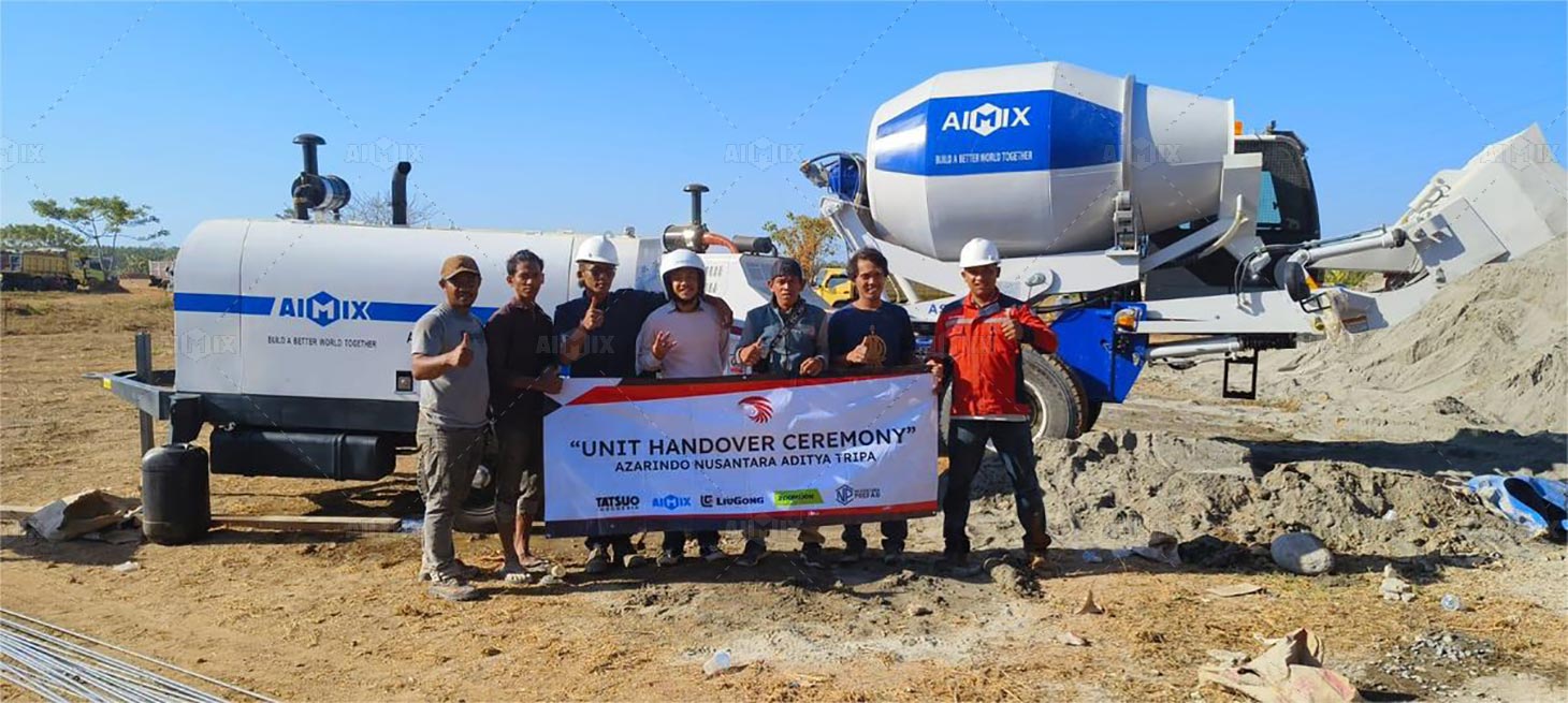 AIMIX Self Loading Concrete Mixer with Pump