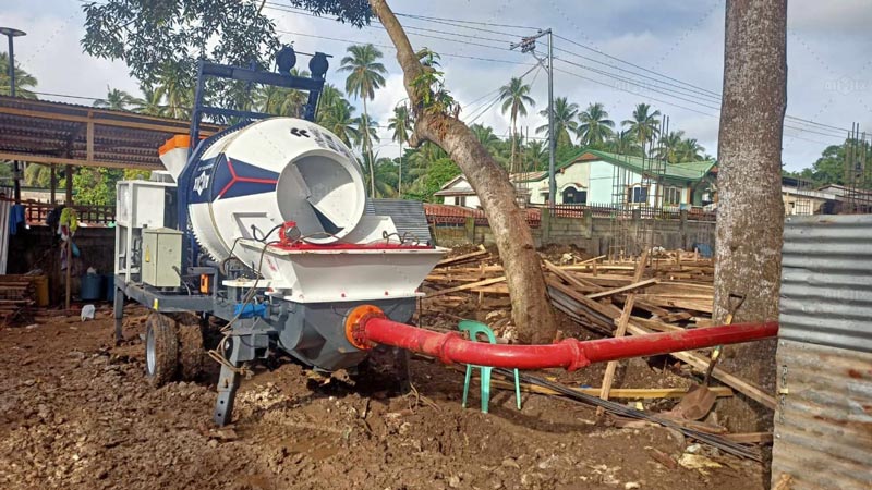 Concrete Pump with Mixer Machine