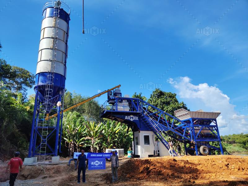 small concrete batching plant