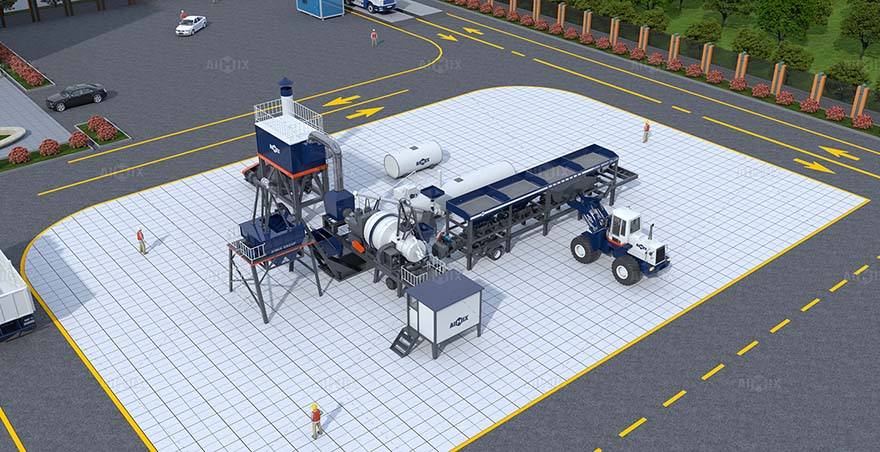 ALYJ series compact portable asphalt mixing plant